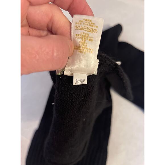 Kate Spade New York Black White Bow 76 x 9 Designer Winter Knit Women's Scarf - Picture 5 of 5